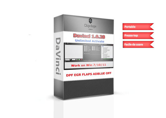 Davinci remove Egr dpf fap adblue start stop 1.0.28 Full 2022 - Chipchope