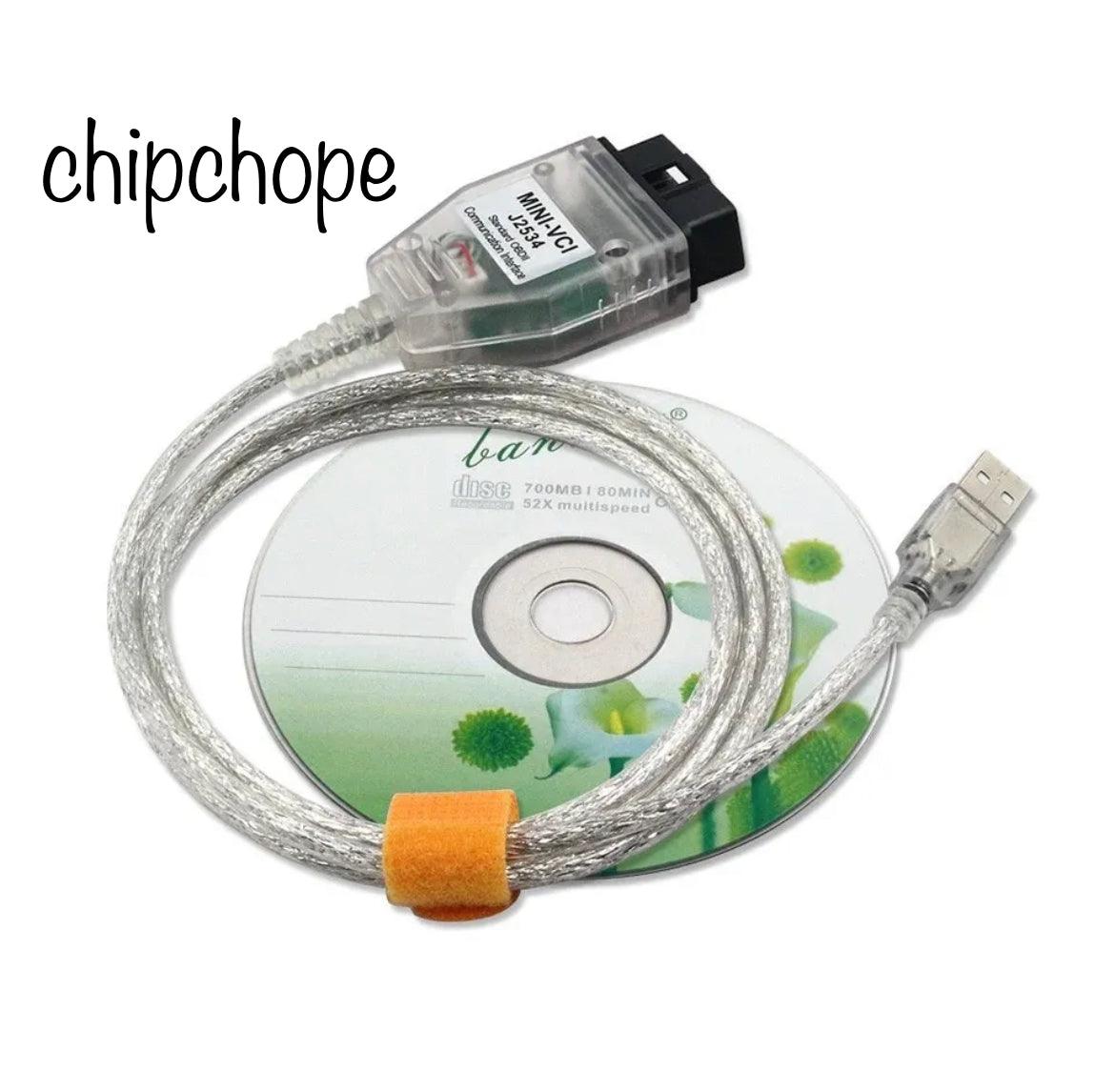 Cavo Diagnostico MINI VCI J2534 V18.00.008 TOYOTA LEXUS TIS Techstream V172021 - Chipchope
