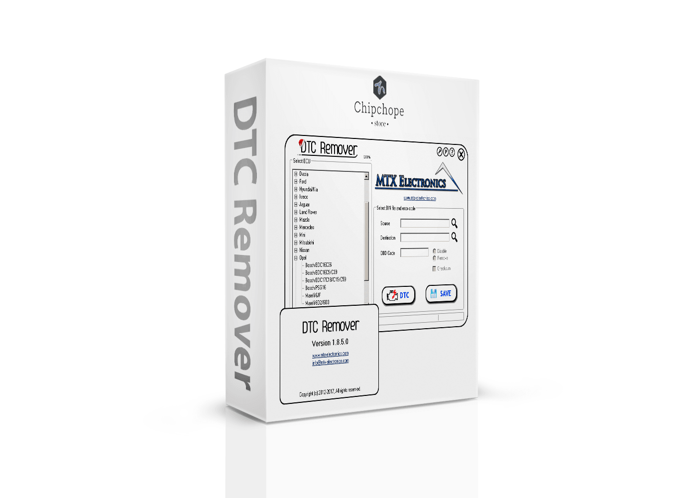 Dtc Remover 1.8.5.0 infinite activator Edc17,16,15,dtc off - Chipchope